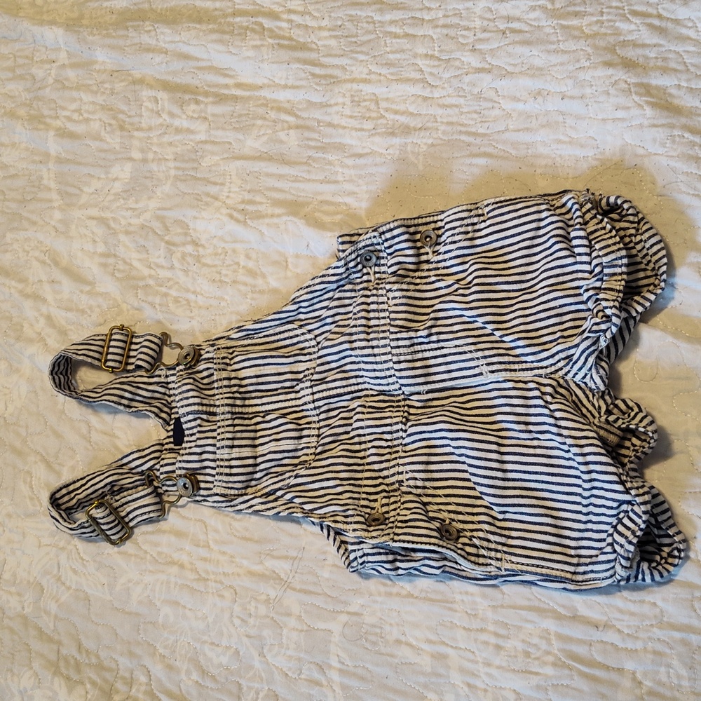 2t Pinstripe Overall Shorts Baby Gap